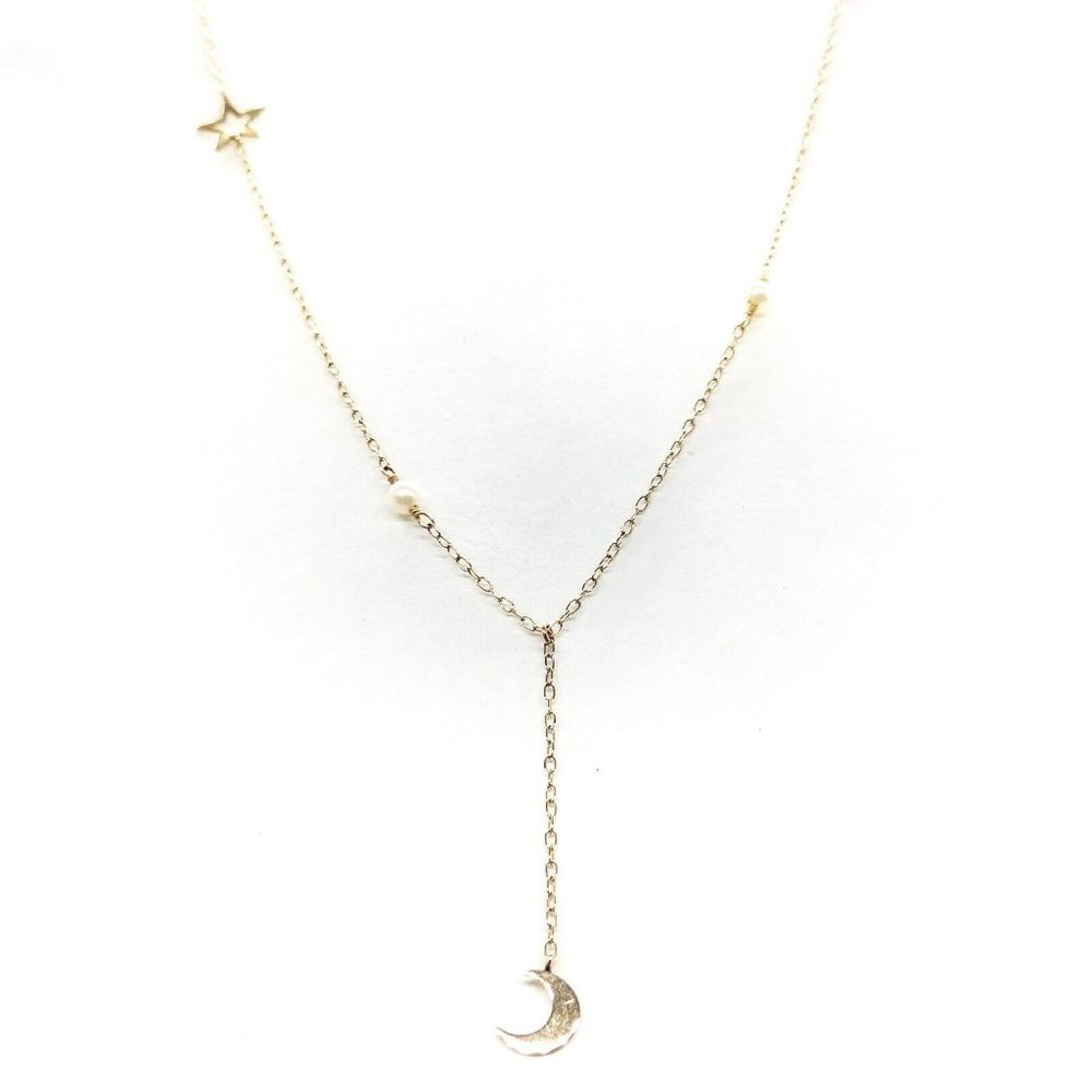 Samantha Tiara Necklace Pearl Yellow Gold 428171